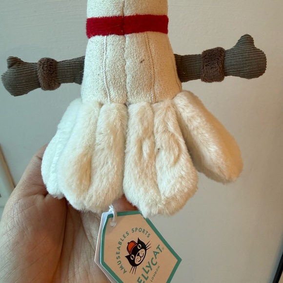 Jellycat Amuseables Shuttlecock Plush with Red Band - Picture 3 of 4